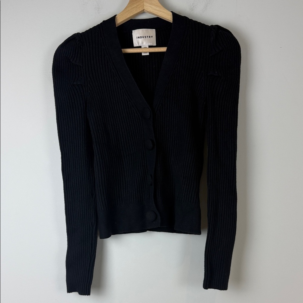 Industry Black Women's Sweater Cardigan Size Small - Picture 2 of 6